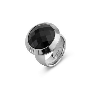 KOSMIC Set, KATE / TRIANGLE SPARK, Black, Ring 8 mm, Stein 22 mm