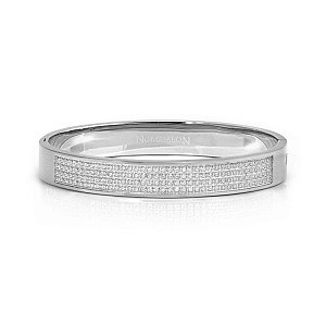 Pretty Bangles Satinshine Bracelet, ZC blanc, Satin Finish, diverses tailles