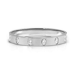 Pretty Bangles Satinshine Bracelet, Ovales, ZC blanc, Satin Finish, diverses tailles