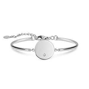 Sempre con me Bracelet, Cercle, ZC blanc, 20 cm