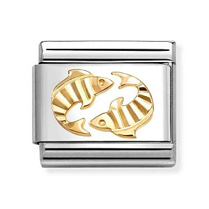 Classic Sternzeichen, Fische, diamantiert