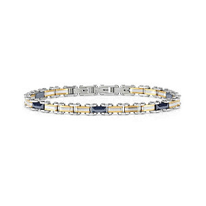 Virtus Code Bracciale, Blu / Oro, 21 cm
