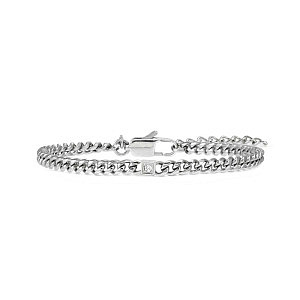 Virtus Code Bracciale, Diamante, bianco, 22 cm