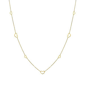 Ritmatika Collier, Cœur, 105 cm, plaqué or