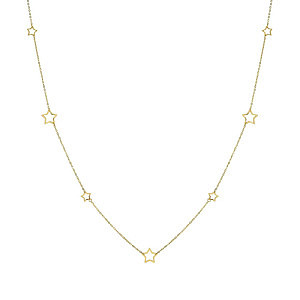 Ritmatika Collier, Étoile, 105 cm, plaqué or