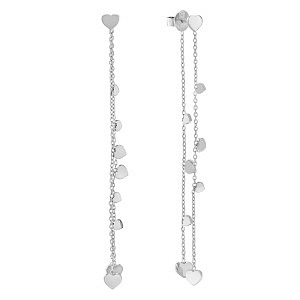 Ritmatika Boucle d'oreilles pendantes, Cœur, 8 cm