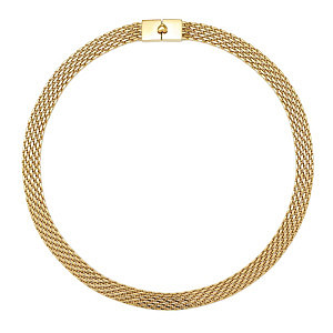 Wear&Style Collana, Catena milanese, 44 cm, placcato oro