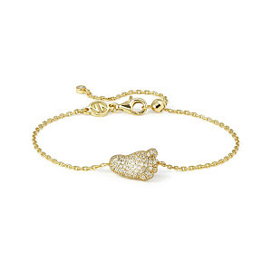 Lifepoetry Armband, Fuss, Pavé weiss, 19 cm, vergoldet