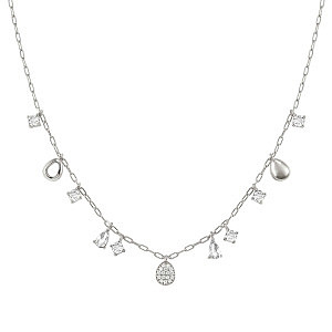 Precious Moves Collana, Oval, vari ciondoli, 46 cm