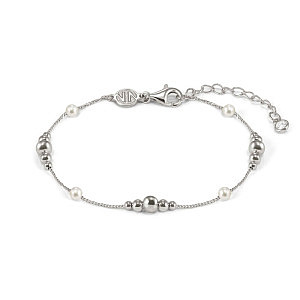 Siren Dream Bracelet, Boules, Perle blanche, 19 cm