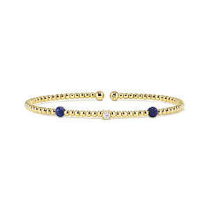 Siren Dream Bracciale, Lapis, Ø 5.8 cm, placcato oro