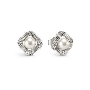 Siren Dream Boucles d'oreilles, Rectangle, Perle blanche, 1.4 x 1.4 cm
Perle: 0.6 x 0.6 cm