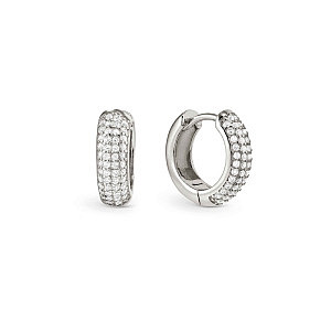 Siren Dream Boucle d'oreilles, Pavé blanc, 1.4 cm