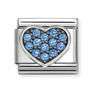 Silvershine Symboles, Cœur, ZC bleu ciel