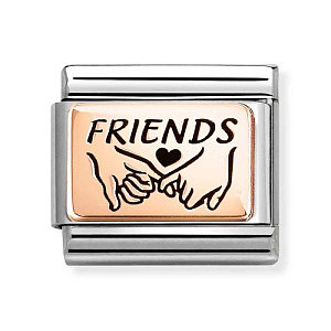 Rosegold Plate, Hände, Friends