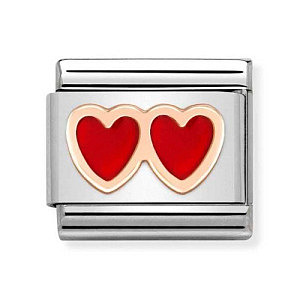 Rosegold Simboli, Doppio cuore, rosso