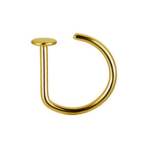 Nasenring, 8 mm, Titan vergoldet