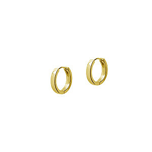 Créole, 15 x 3 mm, Acier chirurgical plaqué or