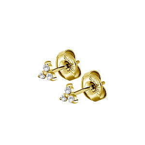 Trinity, ZC blanc, 5 mm, Acier chirurgical plaqué or