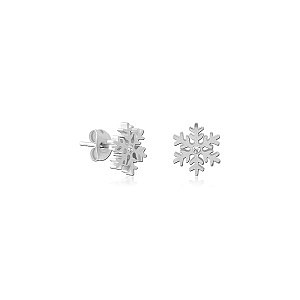 Schneeflocke, Kristall weiss, 10 mm, Chirurgenstahl