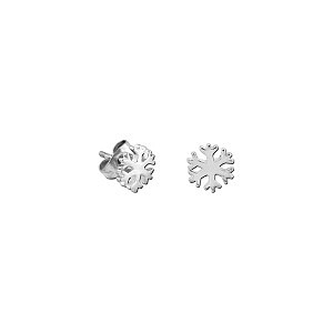 Flocon de neige petit, 8 mm, Acier chirurgical