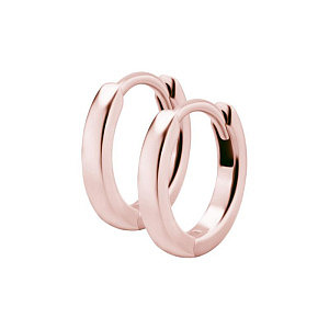 Kreole, 13 x 2 mm, Chirurgenstahl rosévergoldet