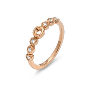 TWISTED Ring, TYLIA CZ, Crystal, diverse Grössen