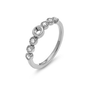 TWISTED Bague, TYLIA CZ, Crystal, diverses tailles