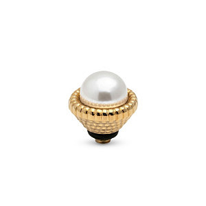 TWISTED Stein, BALI PEARL, White Pearl, 8 mm