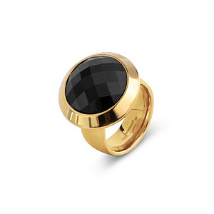 KOSMIC Set, KATE / TRIANGLE SPARK, Black, Ring 8 mm, Stein 22 mm