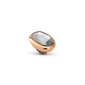 TWISTED Stein, CLOUDY OVAL, diverse Farben, 6 mm
