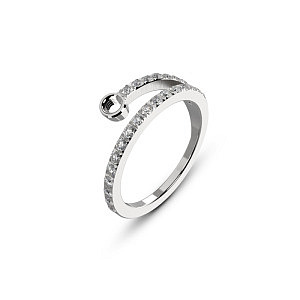 TWISTED Bague, TAMINA CZ, diverses tailles
