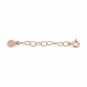Extenders Verlängerungskette, Ankerkette, Oval, 5 cm, rosévergoldet