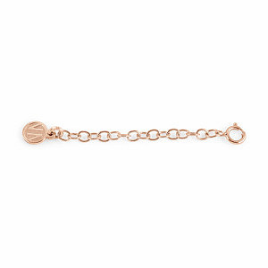 Extenders Elements de rallonge, Chaîne maille forçat, Rond, 5 cm, plaqué or rose