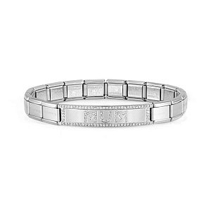 Trendsetter New York Bracelet, MUM, ZC blanc, 18 cm