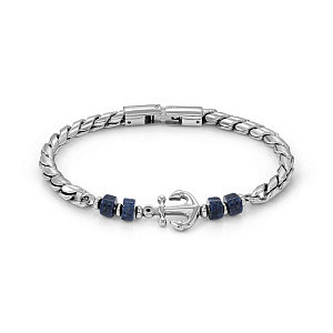 Atlante Armband, Anker, Sodalite, 23 cm