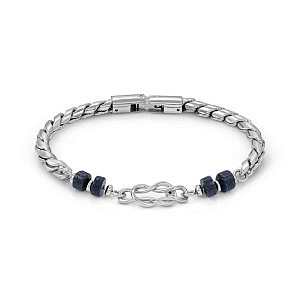 Atlante Bracciale, Nodo, Sodalite, 23 cm