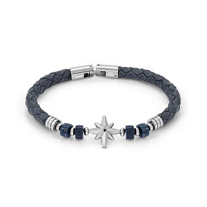 Atlante Bracciale, Rosa dei Venti, Sodalite, 23 cm, blu