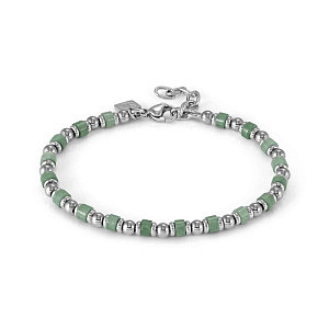 Instinctstyle Sea Bracciale, Aventurina verde, 21 cm