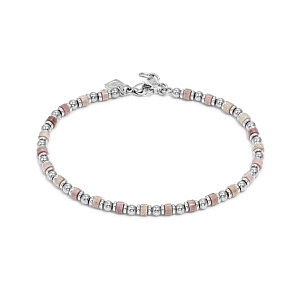 Instinctstyle Sea Fusskette, Jade rosa, 26 cm
