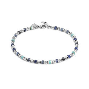 Instinctstyle Sea Cavigliera, Turchese e Sodalite, 26 cm