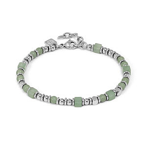 Instinctstyle Infinity Bracelet, Aventurine verte, 21 cm