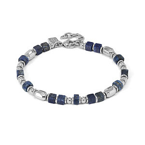 Instinctstyle Infinity Bracciale, Sodalite, 22 cm