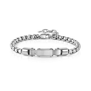 Strong Diamond Armband, Diamant, weiss, 22 cm