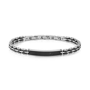 Strong Diamond Bracelet, Diamant, noir, 21 cm, noir