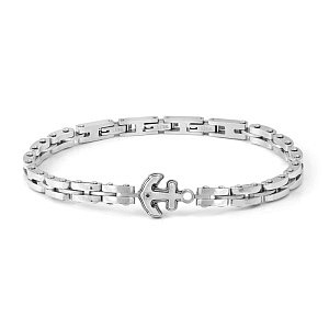 Strong Diamond Geometric Bracciale, Ancora, Diamant, nero, 22 cm