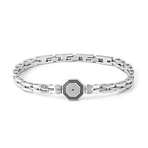 Strong Diamond Geometric Bracciale, Ottagono, Diamant, nero, 22 cm