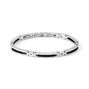Strong Diamond Geometric Bracciale, 4 Diamanti, nero