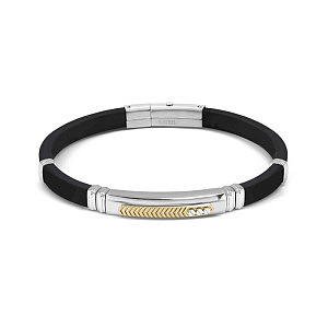 City Energy Bracciale, Bianco / Oro, 21 cm