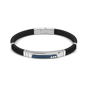 City Energy Bracelet, Blanc / Bleu, 21 cm